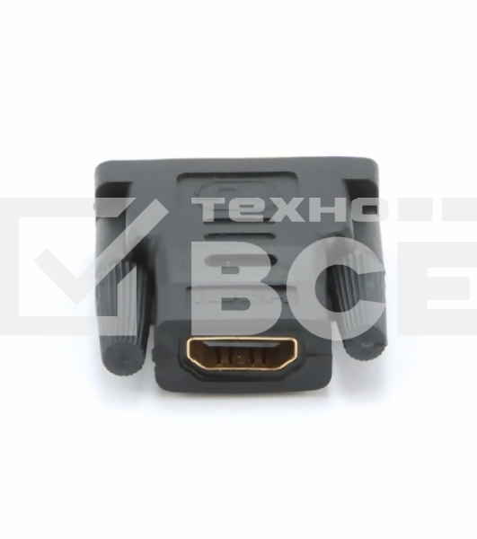 Переходник Cablexpert HDMI-DVI 19F/19M золотые разъемы, пакет, черный (A-HDMI-DVI-2)