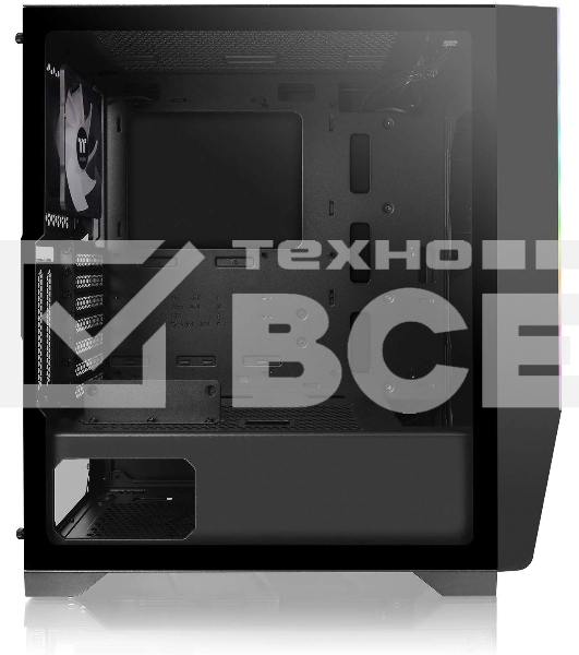 Компьютерный корпус Thermaltake H550 TG RGB черный без БП ATX 5x120mm 5x140mm 2xUSB2.0 1xUSB3.0 audio bott PSU