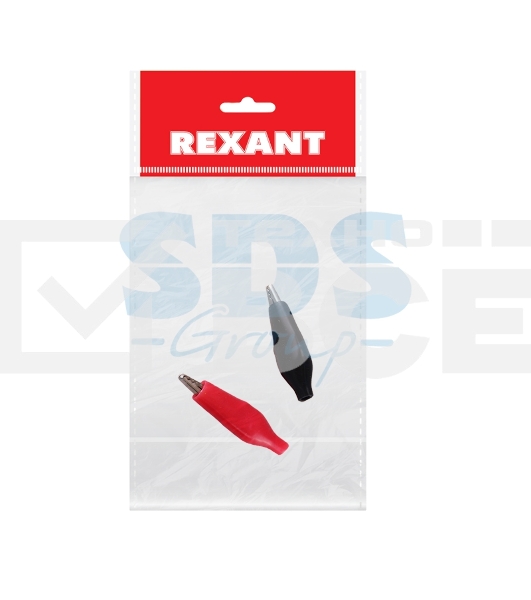 Зажим «крокодил» 5 А 40 мм в изоляторе Rexant