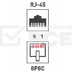 Модуль Rexant Keystone Jack RJ-45(8P8C), UTP неэкранированный, категория 5e, тип 180 градусов,самозажимной, белый, фото5