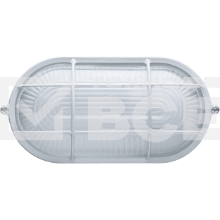 Светильник ЛОН 94 801 NBL-O2-60-E27/WH 1х60Вт E27 IP54 (аналог НПБ 1402 бел. овал с решеткой 60Вт) Navigator 94801