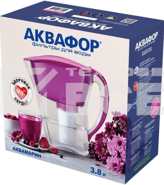 Кувшин Аквафор Аквамарин Р81А5F белый 3.8л.