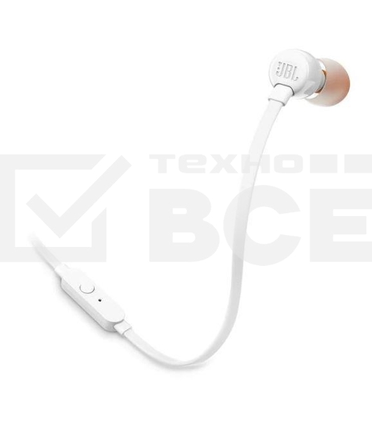 Наушники JBL Tune 110, 3.5 мм, внутриканальные, белый