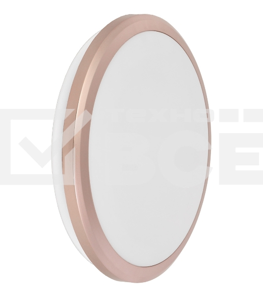 Светильник IEK LED ДПБ 3201 12Вт IP54 4000K круг розовое золото