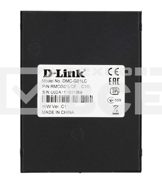 Медиаконвертор D-Link DMC-G01LC/C1A, Media Converter with 1 100/1000Base-T port and 1 100/1000Base-X SFP port.