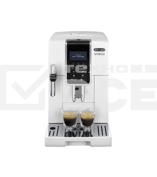 Кофемашина автоматическая DeLonghi ECAM 350.35.W белый, исп. кофе- зерновой/молотый, 1.8 л, 1450 Вт, 15 Бар