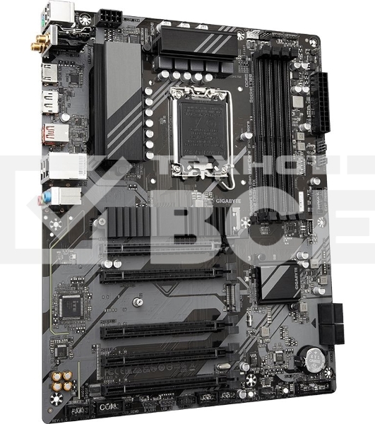 Материнская плата Gigabyte B760 DS3H AX, LGA 1700, Intel B760, 4xDDR5, 4xSATA, 2xM.2, 1xPCI-E 4.0 x16, 4xPCI-E 3.0 x1, 1xHDMI, 1xDP, 1x 1Gb LAN, 4xUSB-A 2.0, 1xUSB-A 3.2 Gen 2, 1xUSB-C 3.2 Gen 2, 3x3.5 мм, 7.1, ATX