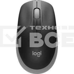 Мышь беспроводная Logitech M190 серый, 1000 dpi, радиоканал, USB, кнопки - 3