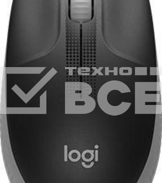Мышь беспроводная Logitech M190 серый, 1000 dpi, радиоканал, USB, кнопки - 3