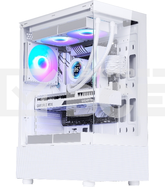 Компьютерный корпус AeroCool / Formula Crystal Z1 белый без БП ATX 2xUSB2.0 1xUSB3.0 audio bott PSU