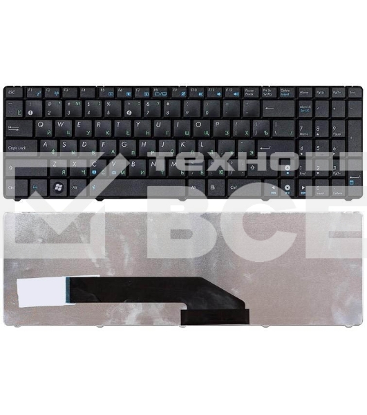 Клавиатура для ноутбука Asus K50 K60 K70 черная