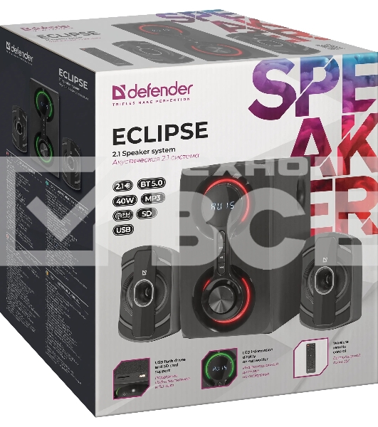 Акустическая система 2.1 Defender ECLIPSE BLUETOOTH FM/MP3/SD/USB