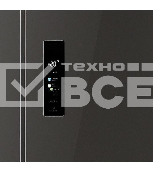 Холодильник Maunfeld MFF183NFSBE черная нержавеющая сталь трехкамерный инвертор 405л морозилка снизу