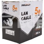 Кабель информационный PROconnect 01-0045-3 кат.5E UTP 4 пары 24AWG PE внешний 305м черный, фото3