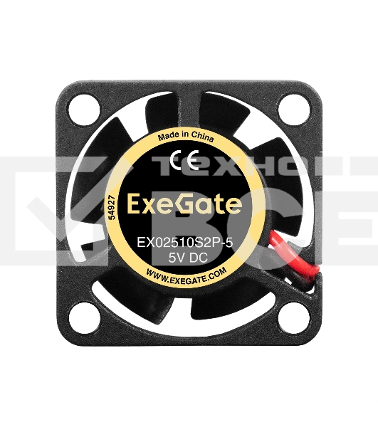 Вентилятор для корпуса ExeGate EX02510S2P-5 черный, 25 мм, 10000 об/мин, 22 дБ, 2 pin