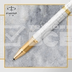 Ручка роллер Parker IM Premium T318 (CW2143646) Pearl GT F черн. черн. подар.кор., фото4