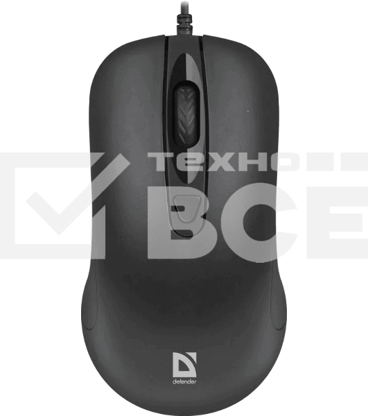 Мышь проводная Defender Classic MB-230 черный, 1600 dpi, USB, кнопки - 4