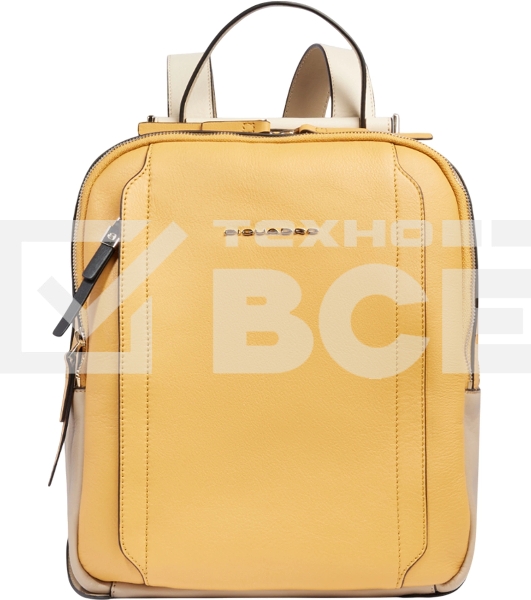 Рюкзак женский Piquadro Circle CA5566W92/GBE шафрановый/бежевый кожа