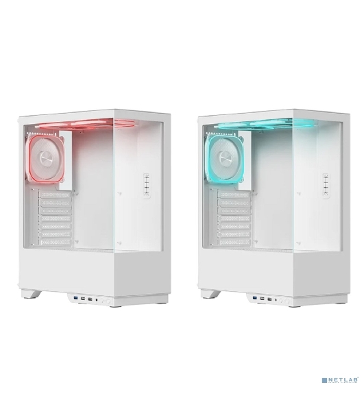 Компьютерный корпус Defender HyperHub белый,ATX,3fans,switch&M/BSync