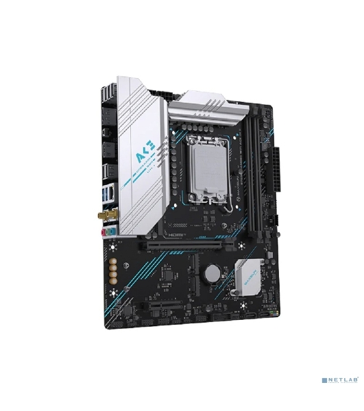 Материнская плата Maxsun MS-B760M GAMING WIFI ACE D4 II (Socket 1700, mATX, 2*DDR4(64b), DP/HDMI, 3*SATA3, 2*M.2, 1xPCI-E x16 /1xPCI-E x1, 2*USB 2.0, 4*USB 3.2 GEN1, LAN 1*1G, Bluetooth, Wi-Fi 802.11ax, RTL)