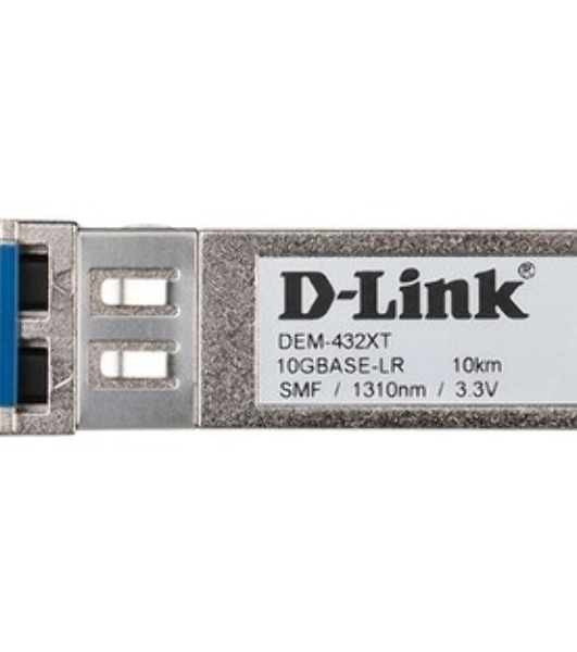 Трансивер D-Link 432XT/B1A SFP+ с 1 портом 10GBase-LR с поддержкой DDM для одномодового оптического кабеля (до 10 км)