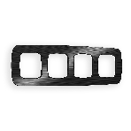 Рамка OMEGA Radian (Черный Металл шлифованный) 4-ая OF580504, фото 1