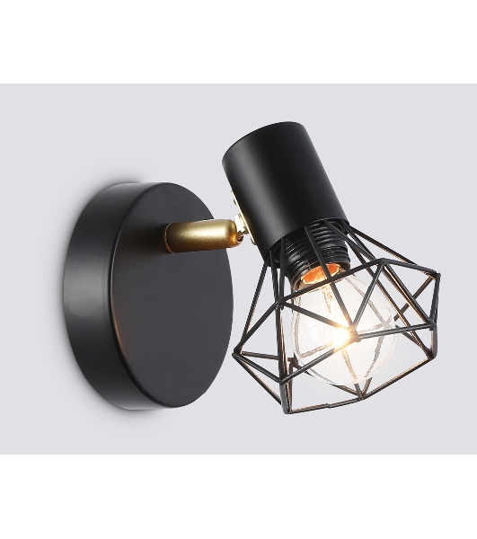 Светильник Ambrella light TR8655 BK/GD черный/золото E14 max 60W 170*100*140