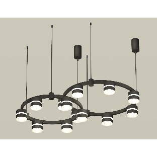 Светильник Ambrella light XR92091001/13 SBK/FR черный песок/белый матовый GX53 (A9209, C9238, C9232, N8445)