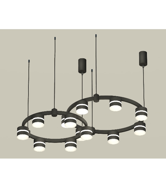 Светильник Ambrella light XR92091001/13 SBK/FR черный песок/белый матовый GX53 (A9209, C9238, C9232, N8445)