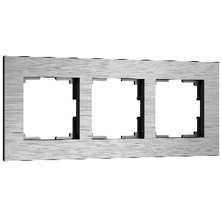 Рамка на 3 поста  AluMax (алюминий) W0033506