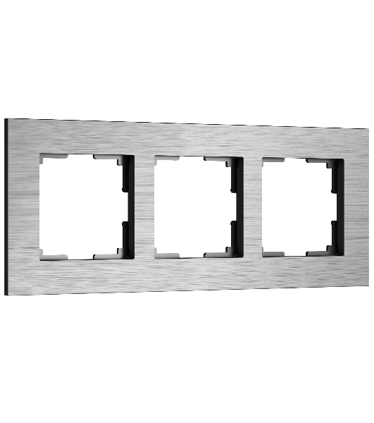 Рамка на 3 поста  AluMax (алюминий) W0033506