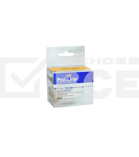 Картридж струйный PL-C8727A для принтеров HP DJ 3320/3420/3845 Black водн ProfiLine