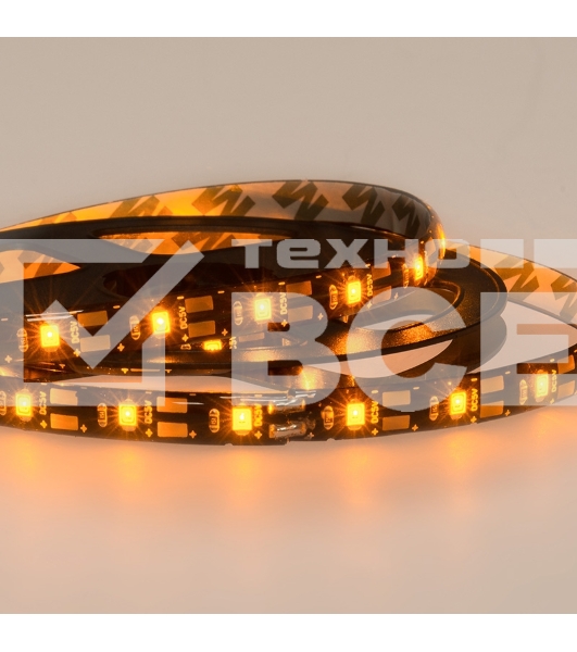 Лента LED с USB коннектором 5 В, 8 мм, IP65, SMD 2835, 60 LED/m, цвет свечения желтый
