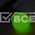 Лампа светодиодная d-45 3LED 1Вт шар E27 25лм 220В зел. Neon-Night 405-114, фото 1