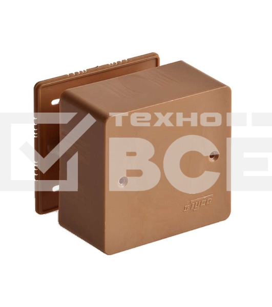 Коробка универсальная для кабель-каналов 85х85х45 корич. IP40 Рувинил 65015К