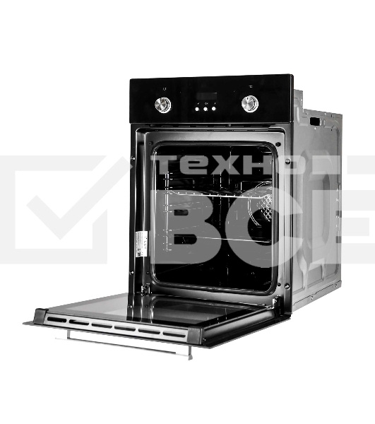 Духовой шкаф LEX EDP 4571 BL  объем 55л, LED таймер, 7 функций, встраиваемый