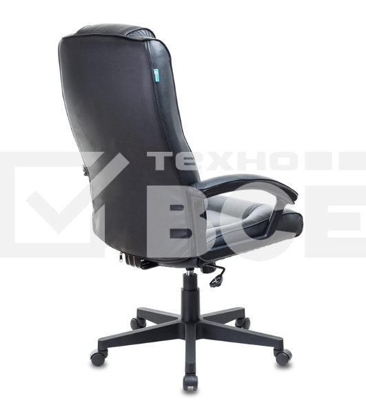 Кресло руководителя Бюрократ T-9906N/BLACK черный, кожа