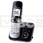 Телефон беспроводной (DECT) Panasonic KX-TG6821RUB (черный), автоответчик,определитель номера,телефонный справочник 120 зап.}, фото3