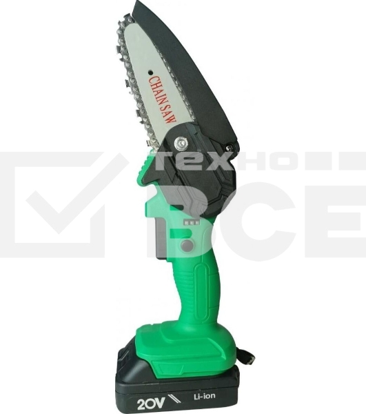 Электрическая цепная пила Zitrek GreenSaw 20 дл.шины:4' (10 см) 2аккум. 1.5Ач ЗУ (082-1850)