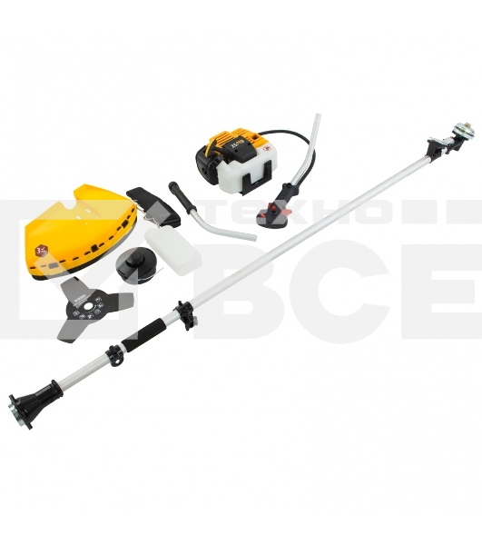 Триммер Denzel DT 25 бензиновый 25см3 1.3 лс. неразъемная штанга состоит из 2 частей