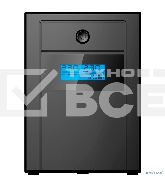 Источник бесперебойного питания Ippon Back Basic 1200 LCD Euro 720Вт 1200ВА черный