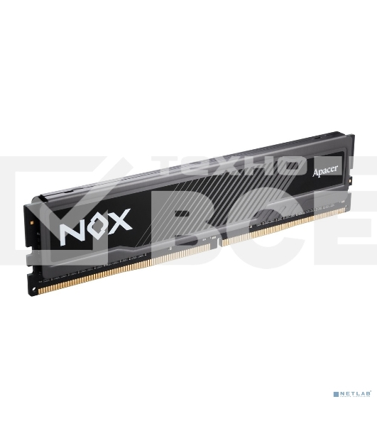 Оперативная память Apacer Nox, DDR4, 8GB (1x8GB), 3200MHz, UDIMM, CL16, с радиатором, серый