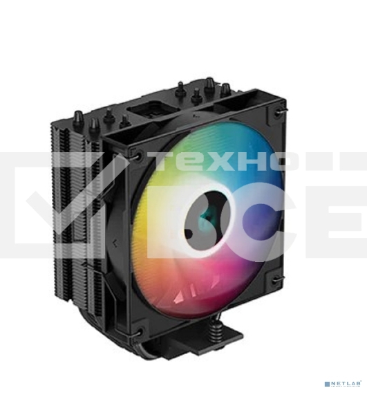 Кулер для процессора DEEPCOOL AG400 BK ARGB черный, 120 мм, алюминий/медь, 2000 об/мин, 31.6 дБ, 4 pin, 220 Вт, 150 мм