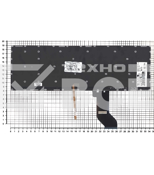 Клавиатура для ноутбука Lenovo IdeaPad Y700 Y700-15ISK черная без рамки с подсветкой