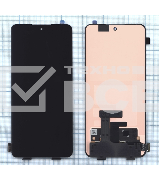 Дисплей для OPPO Reno 10 5G (CPH2531) в сборе с тачскрином черный
