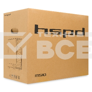 Компьютерный корпус  HSPD M510, Mesh Mid Tower, черный, TG, 0.5 SPCC, 4x120mm ARGB ATX, mATX, mITX 180/280/160mm 1x2.5