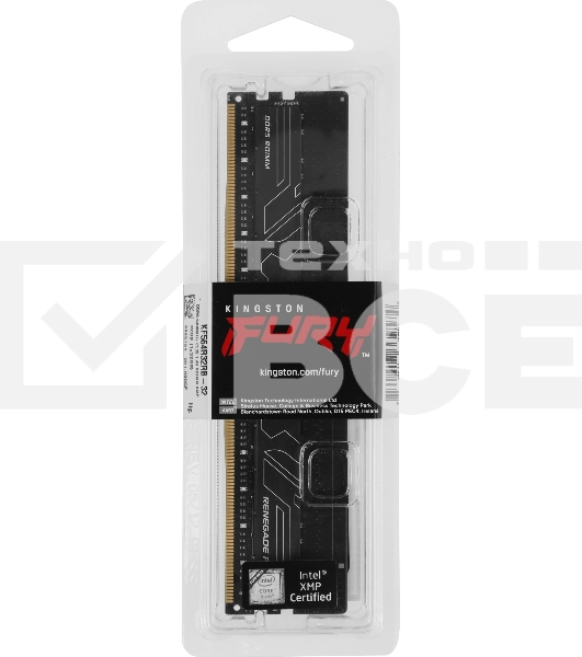 Оперативная память Kingston Fury Renegade Pro, DDR5, 32GB (1x32GB), 6400MHz, CL32, ECC, RDIMM