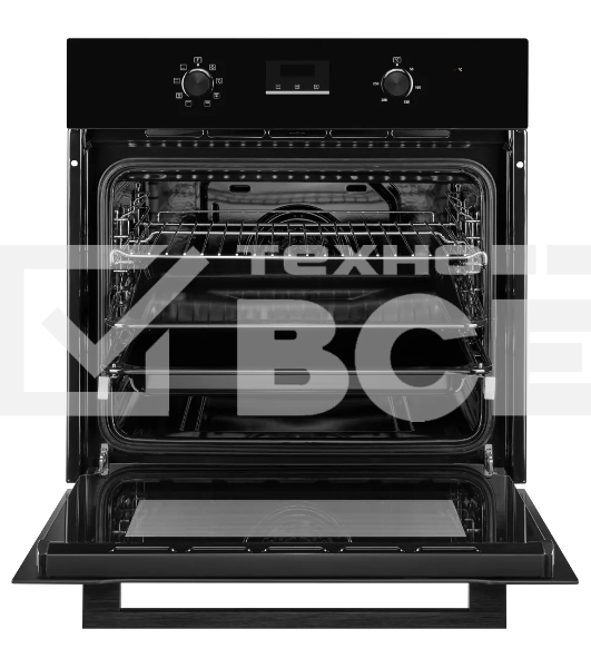 Встраиваемый духовой шкаф Kuppersberg HM 628 Black 60 см, 70 л, 8 режимов, гидролизная очистка, черный