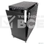 Шкаф телекоммуникационный ЦМО напольный 24U (600 x 800) дверь стекло, черный, ШТК-М-24.6.8-1ААА-9005, фото 1