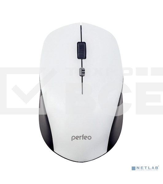 Мышь беспроводная оптическая Perfeo 'STRONG', 4 кн, DPI 800-2400, USB, белая PF_A4771